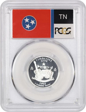 image for: 2002-S Tennessee 25c PCGS Proof 70 DCAM (Silver)