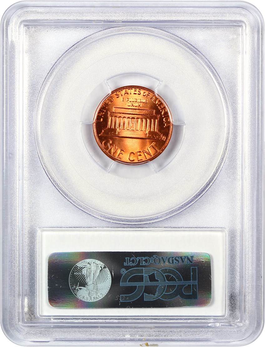 image for: 1982 1c PCGS MS67 RD (Zinc, Small Date)