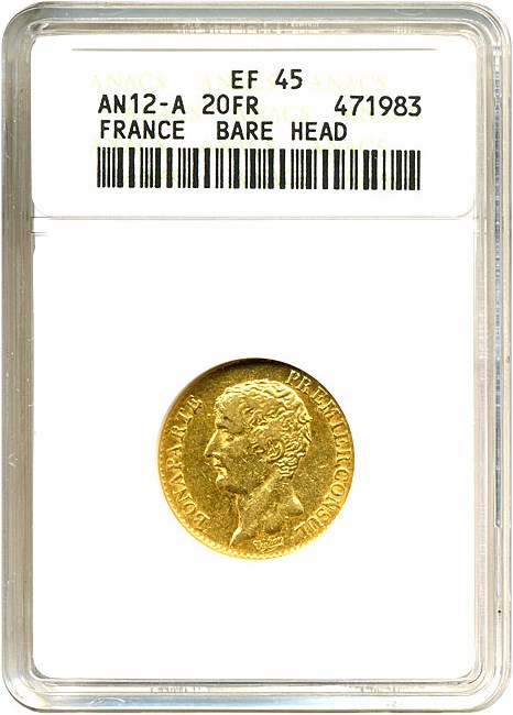 image for: France: AN-12-A 20 Fr (KM-661) ANACS XF45 