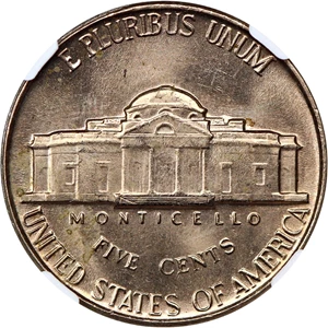 image for: 1957 5c NGC MS65