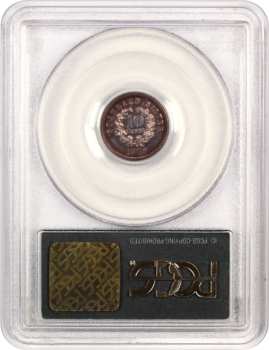 image for: 1869 Pattern 10c PCGS/CAC Proof 62 (J-696, OGH)