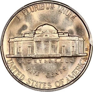 image for: 1940-S 5c PCGS MS66