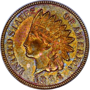 image for: 1896 1c PCGS MS64 BN