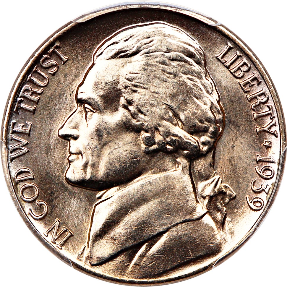 image for: 1939 5c PCGS MS66+ (Reverse of 1938)