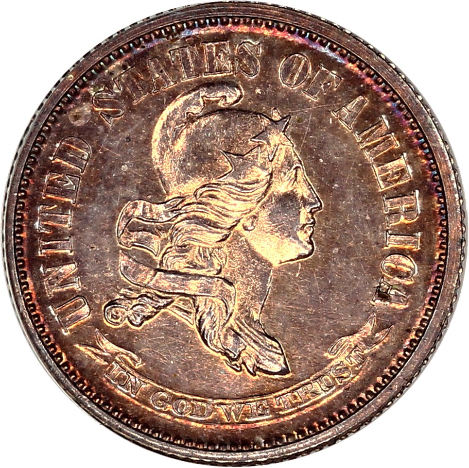 image for: 1869 Pattern 10c PCGS/CAC Proof 62 (J-696, OGH)
