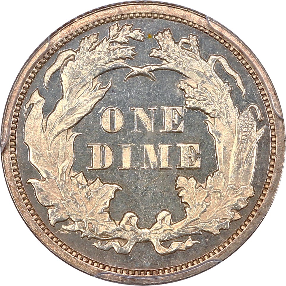image for: 1875 10c PCGS Proof 64 CAM