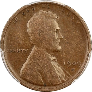 image for: 1909-S/Horiz S Lincoln 1c PCGS VG-10