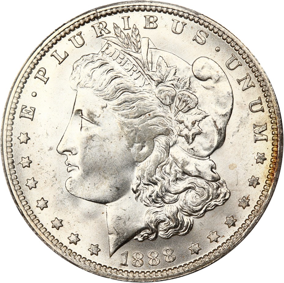 image for: Top 100 VAM: 1888-O $1 PCGS/CAC MS64+ (VAM-1A, Clashed E)