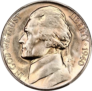 image for: 1940-S 5c PCGS MS66