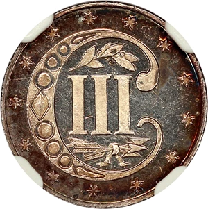image for: 1866 3cS NGC Proof 64 CAM