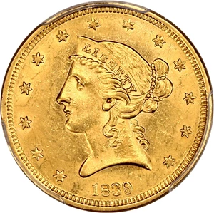 image for: 1839 $5 PCGS MS61
