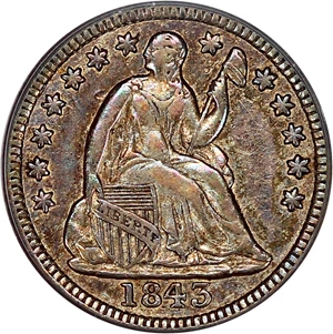 image for: 1843 H10c PCGS XF40