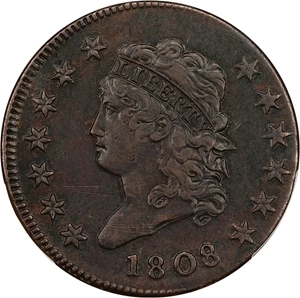 image for: 1808 1c PCGS VF30 (S-279)