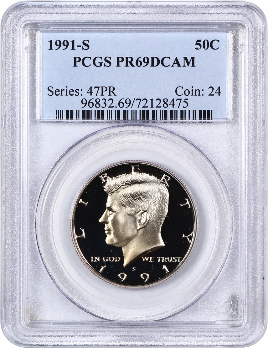 image for: 1991-S 50c PCGS Proof 69 DCAM