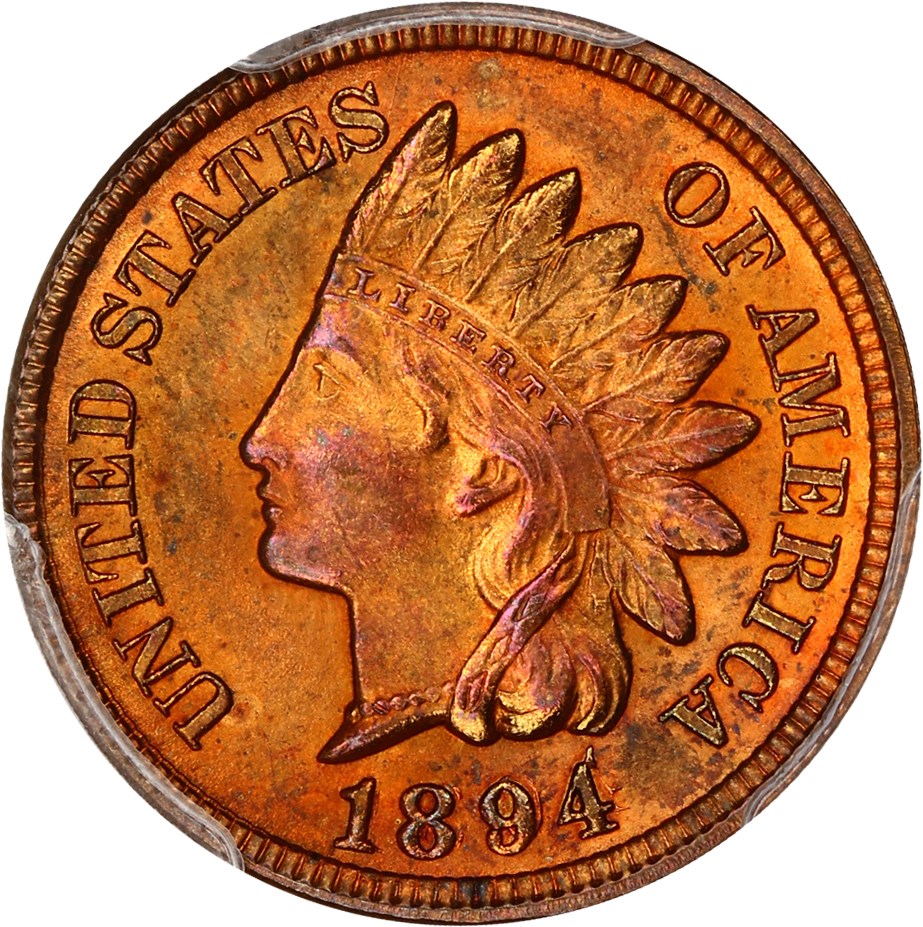 image for: 1894/1894 1c PCGS MS64 RD (Doubled Date) ex: D.L. Hansen