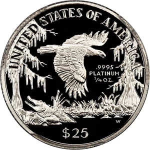 image for: 1999-W Platinum Eagle $25 PCGS Proof 69 DCAM