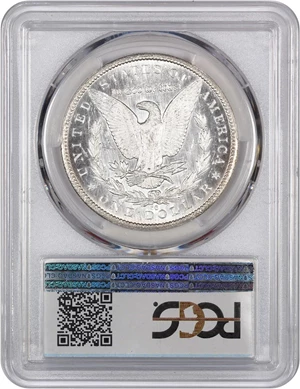 image for: 1879-CC $1 PCGS MS63 DMPL (Capped Die)