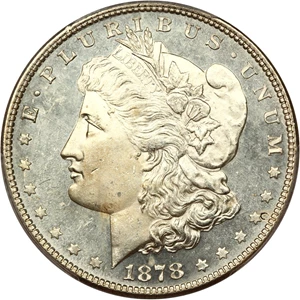 image for: 1878 8TF $1 PCGS MS64 DMPL