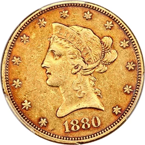 image for: 1880-O $10 PCGS XF45