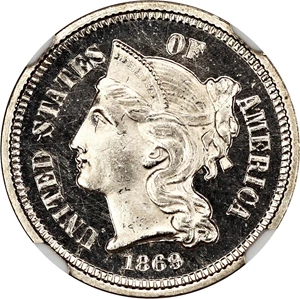 image for: 1869 3cN NGC Proof 65 CAM