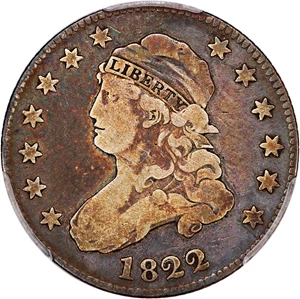 image for: 1822 25c PCGS VG-10