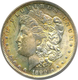 image for: 1890-O $1 PCGS MS64 **Color**
