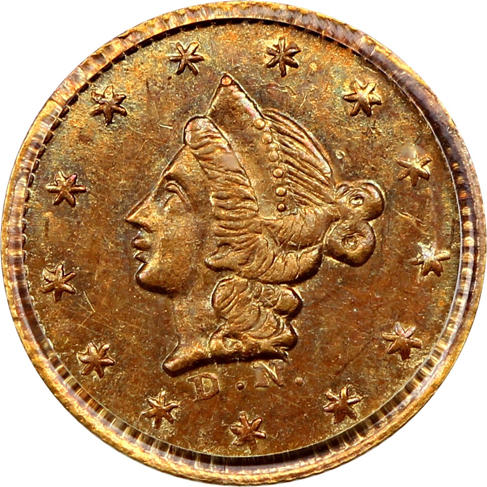 image for: 1853 Cal. Gold 50c PCGS AU58 (BG-409, OGH)