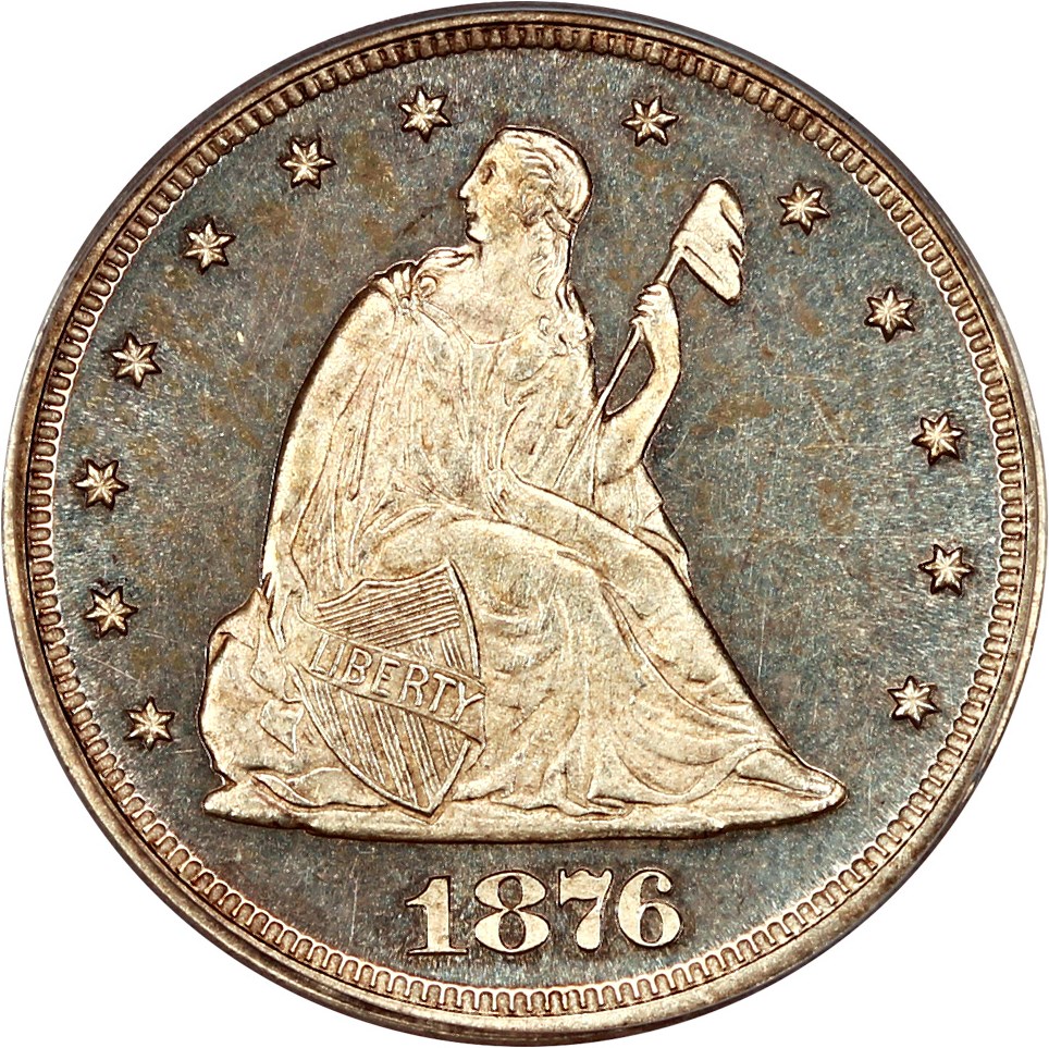 image for: 1876 20c PCGS Proof 64 CAM