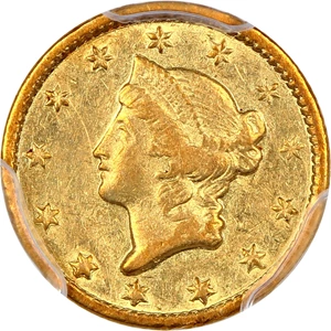 image for: 1852-C G$1 PCGS AU53