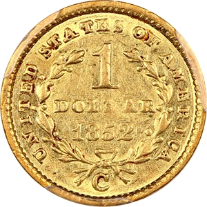 image for: 1852-C G$1 PCGS AU53