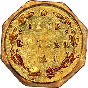 image for: 1871 Cal. Gold 50c PCGS MS63 (BG-924)
