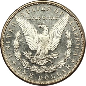 image for: 1892 $1 PCGS MS65 DMPL ex: D.L. Hansen