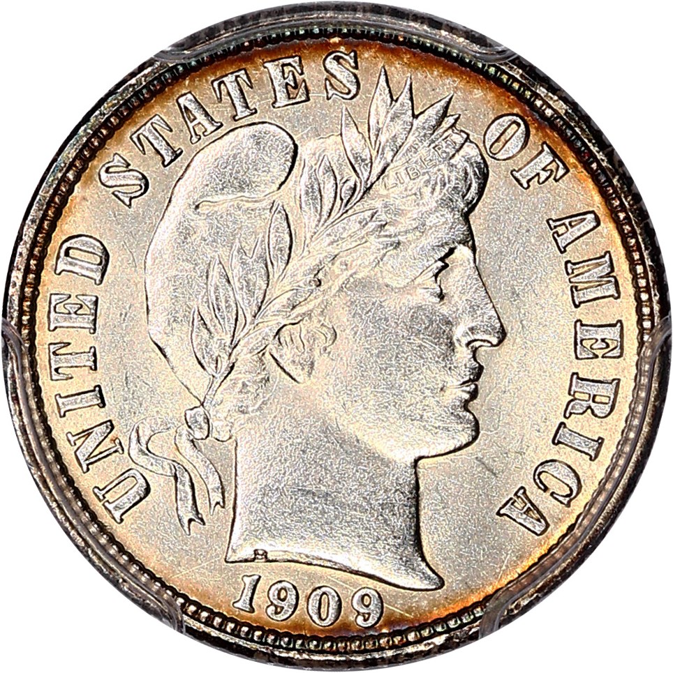 image for: 1909-O 10c PCGS MS64 