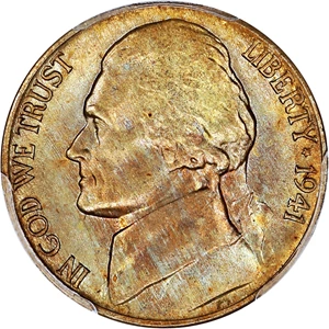 image for: 1941-D 5c PCGS MS65