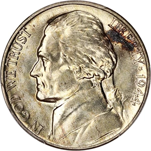 image for: 1944-D 5c PCGS MS65