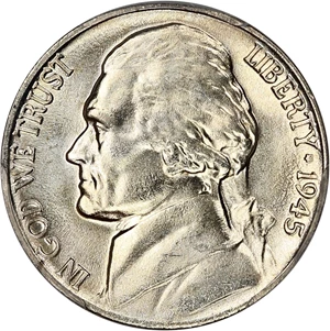 image for: 1945-P 5c PCGS MS66