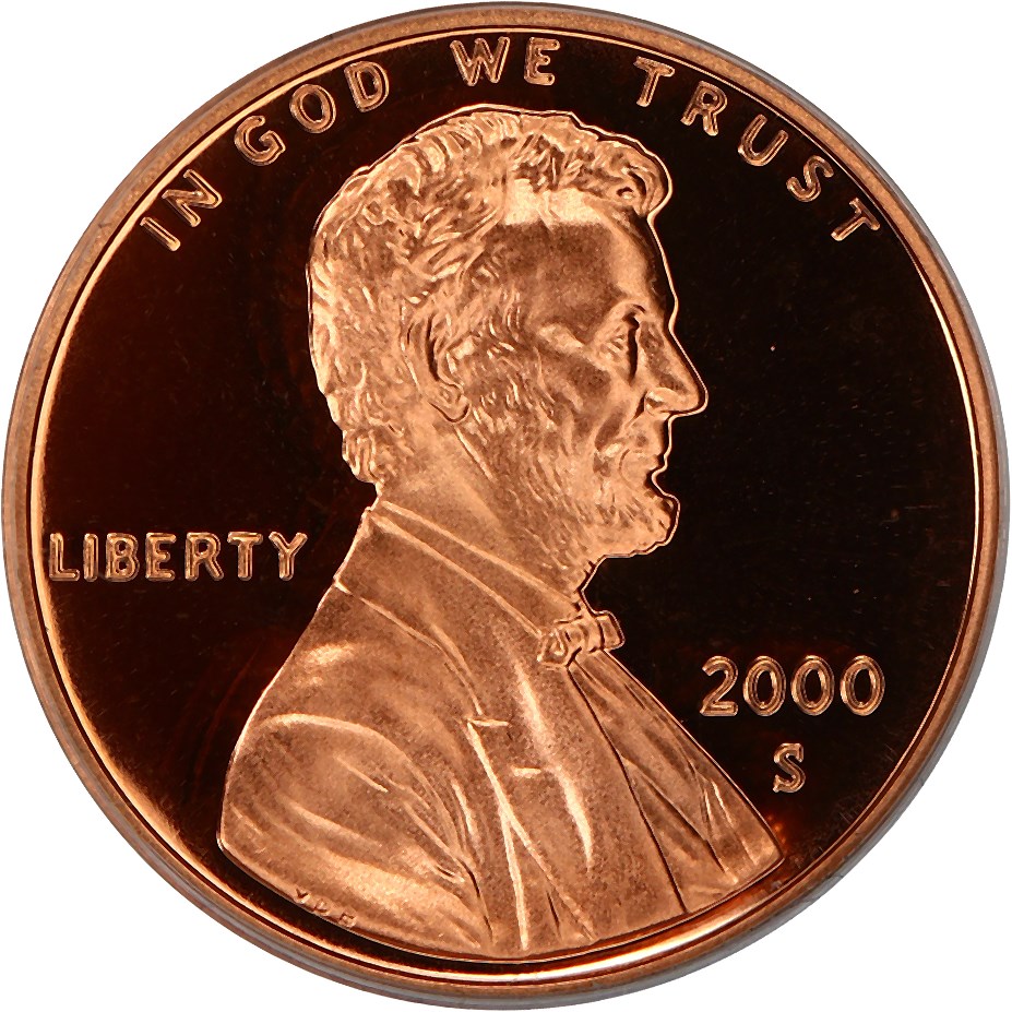 image for: 2000-S 1c PCGS Proof 69 RD DCAM