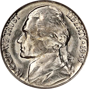 image for: 1955-D/S 5c NGC MS63