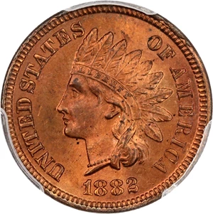 image for: 1882 1c PCGS MS65 RB