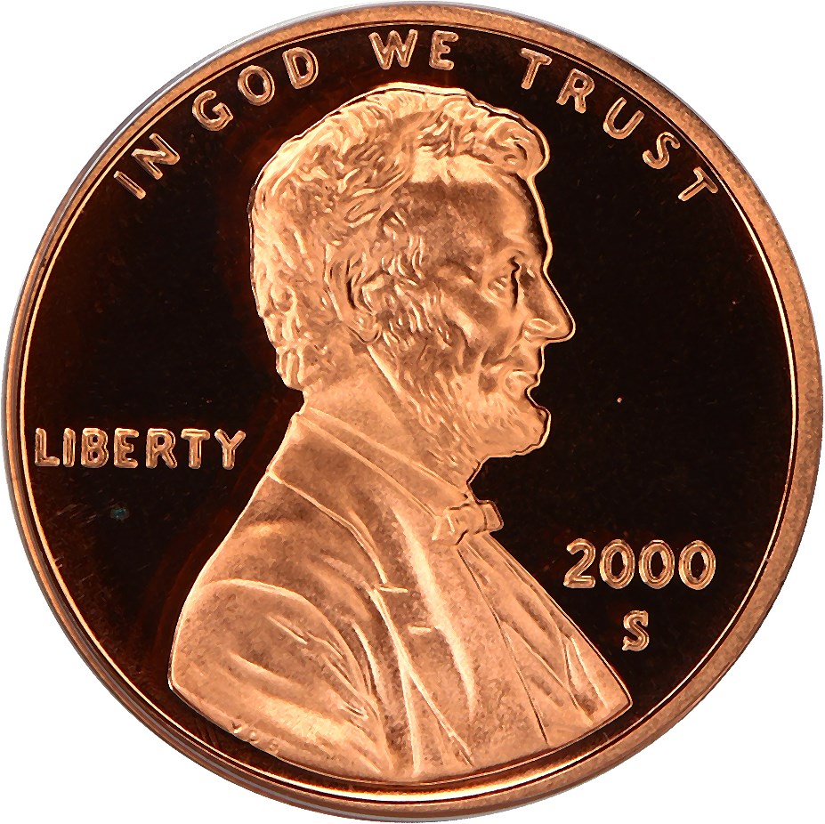 image for: 2000-S 1c PCGS Proof 69 RD DCAM