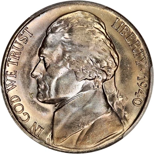image for: 1940-S 5c PCGS MS65