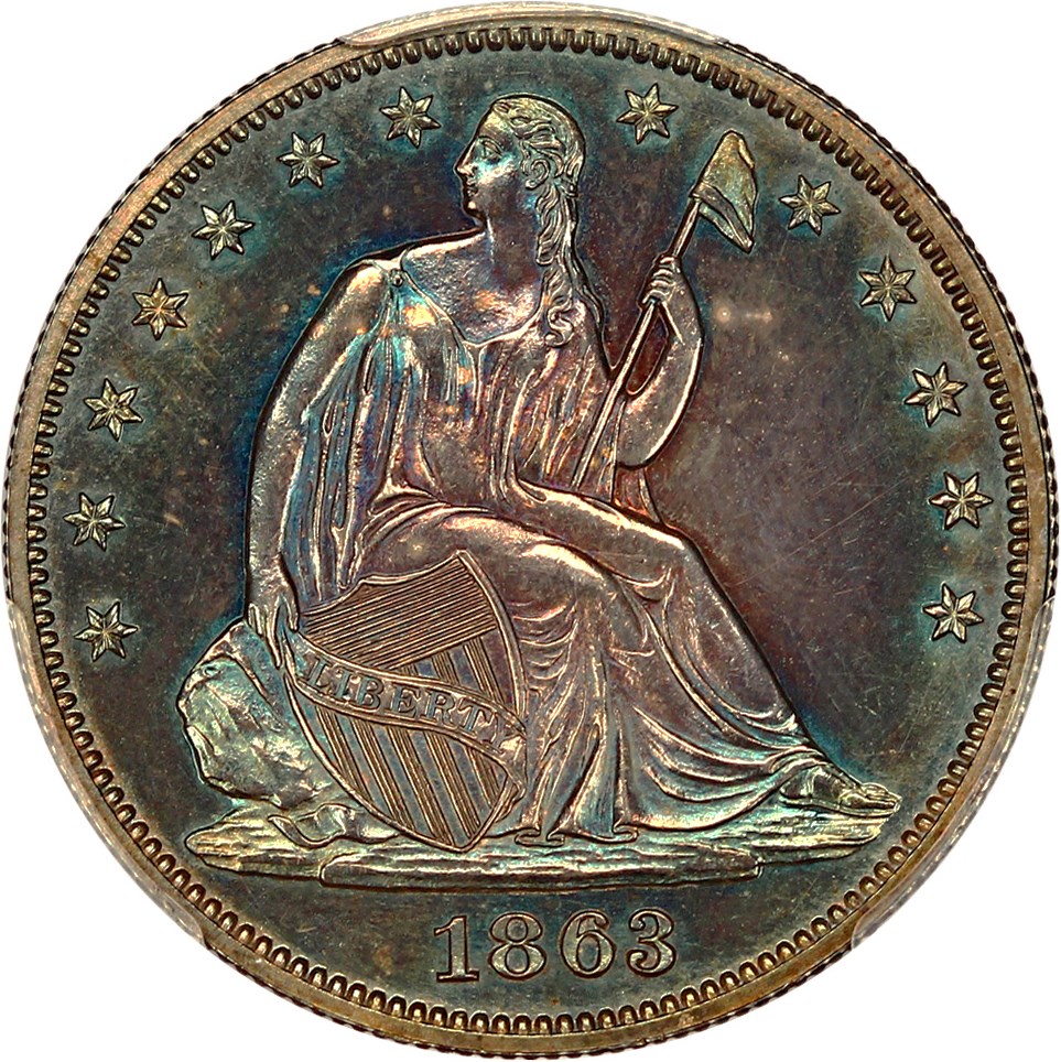 image for: 1863 50c PCGS Proof 64