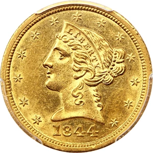 image for: 1844-O $5 PCGS MS61