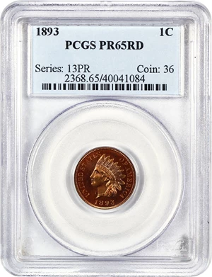 image for: 1893 1c PCGS Proof 65 RD