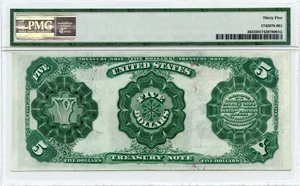 image for: FR. 363 1891 $5 Treasury Note PMG Very Fine 35
