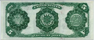 image for: FR. 363 1891 $5 Treasury Note PMG Very Fine 35