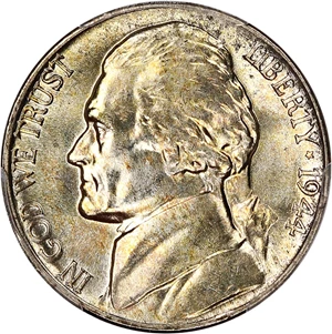image for: 1944-D 5c PCGS MS65