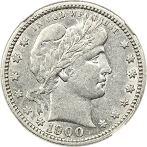 image for: 1900-O 25c NGC XF45