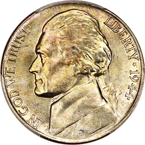 image for: 1944-D 5c PCGS MS65