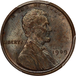 image for: 1909 Lincoln 1c PCGS MS64 BN